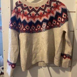 NWT old navy fair isle sweater